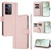 linsuyu Cover Compatible con Realme 14x 5G / C75 4G / V60 Pro / P3x,Compatible con Realme Narzo 80X 【Design a portafoglio due scomparti per carte】 Custodia per cellulare Pink
