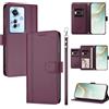 linsuyu Cover Compatible con Oppo Reno11 F / F25 Pro 【Design a portafoglio due scomparti per carte】 Custodia per cellulare Violet