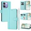 linsuyu Cover Compatible con Oppo A5X / A3X 2024 / A3 2024 / A60 5G / A40 / A40M / A5I 【Design a portafoglio due scomparti per carte】 Custodia per cellulare Mint