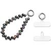 MORSUNBELA Cordino Cellulare da Polso Catenella per Cellulare | Cordino per Cellulare da Polso con Perle Cristallo, Catenella Elegante Universale, Accessorio Corto per Telefono Raffinato
