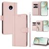 linsuyu Cover Compatible con Nokia C10 / C20 【Design a portafoglio due scomparti per carte】 Custodia per cellulare Pink