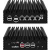 CWWK Mini PC N150 (Upgraded N100) Firewall Appliance, 4 Port i226-V 2.5GbE LAN OPNsense Mini Computer, F6 Fanless Micro PC NO RAM/SSD/OS, PCIe3.0 x4, Dual 4K Display, TF, M.2 E-key