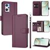 linsuyu Cover Compatible con Realme Q5 Pro / GT2,Compatible con Realme GT Neo2 / Neo 3T 【Design a portafoglio due scomparti per carte】 Custodia per cellulare Violet