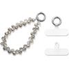 MORSUNBELA Cordino Cellulare da Polso Catenella per Cellulare | Cordino per Cellulare da Polso con Perle Cristallo, Catenella Elegante Universale, Accessorio Corto per Telefono Raffinato