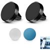 Telaryn Supporto magnetico per cellulare da auto, per bocchetta di ventilazione, universale, anti-vibrazione, con piastre in metallo, vivavoce, 2 pezzi