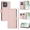 linsuyu Cover Compatible con Motorola Moto G67 Power / G57 Power / G100 2025 / G100S 2025 【Design a portafoglio due scomparti per carte】 Custodia per cellulare Pink