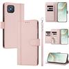 linsuyu Cover Compatible con Oppo A92S 5G 【Design a portafoglio due scomparti per carte】 Custodia per cellulare Pink