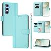 linsuyu Cover Compatible con Realme C65 4G 【Design a portafoglio due scomparti per carte】 Custodia per cellulare Mint