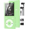PlayerPure 90 GB Lettore MP3 Bluetooth 5.3, MP3 Player con 2 slot per schede TF