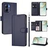 linsuyu Cover Compatible con Realme C33 2022/2023 【Design a portafoglio due scomparti per carte】 Custodia per cellulare Blue