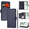 linsuyu Cover Compatible con ZTE Nubia Music 2 【Design a portafoglio due scomparti per carte】 Custodia per cellulare Blue