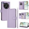 linsuyu Cover Compatible con Oppo Find X8s Plus 5G 【Design a portafoglio due scomparti per carte】 Custodia per cellulare Purple