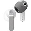 elago 2 Paia di Copri Auricolari in Silicone per Samsung Galaxy Buds 4 | Adatti alla Custodia di Ricarica, Antiscivolo e Antigraffio, Guida Inclusa, 1 Paio per Colore (Grigio Scuro/Bianco)