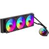 GAMEMAX ICEBURG 360 Infinity BK Dissipatore Liquido 360mm ARGB, TDP 300 W, Blocco Infinity Rotabile di 270°, Protetto da Perdite (EPDM), 3 Ventole PWM Silent 120 mm, Compatibile con Intel & AMD, Nero