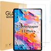 Samlior Confezione da 2 pellicole proteggi schermo per TCL NXTPAPER 11 Plus da 11,5 pollici, durezza 9H, in vetro temperato per NXTPAPER 11 Plus da 11,5, antigraffio, HD