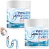Vkwcck Disgorgante Professionale Forte 2x260g, Stura Lavandini e Scarichi | in Polvere, Disgorgante WC, Sgorgante per Tubature contro Capelli, Grasso e Residui per Cucina, Bagno e Doccia