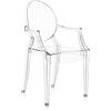 Kartell Louis Ghost, Set da 2 Sedie, Cristallo, Impilabile, Policarbonato