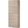 Dmora Scarpiera 4 Ante, Legno, 62 x 158 x 29 cm