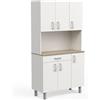 Demeyere Buffet, Legno Ingegnerizzato, 100.8 x 42.3 x 185.5 cm