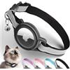 Odokele Airtag - Collare per gatti Breakaway, Odokele riflettente per gatti, con supporto per etichetta Apple Air, per gattini, localizzatore GPS per gatti, collare regolabile con fibbia di sicurezza a