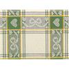 BIANCHERIAWEB Set Cuscini Coprisedia Imbottiti Sfoderabili Modello Dama Made in Italy Aletta 6Pz Verde