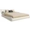 MB Muebles Bonitos, Letto Matrimoniale Alessia, Legno e Ecoleather, Bianco, Per Materasso 150x190 cm
