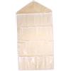WEKAMOS Borsa Organizzatore da Appendere alla Porta 16 Tasche Beige | Nailon Pe, Finestra Trasparente e Gancio, Capienza Ampia per Ufficio e Cucina