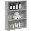 SKTQYQO Armadio Da Bagno A Muro Sonoma Grigia 40x10x50 Cm
