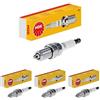 NGK Candela di accensione NGK BCP6ES, 4930 | Yellow Box | 1 pezzo (Confezione da 4)