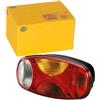 HELLA 2VP 343 640-021 Luce posteriore, Cargoluna, Lampadine, 12, 24V, Montaggio, esterno, avvitato, Colore diffusore luce: policromo, Spina: Spina Schuko, Dx, Quantità: 1