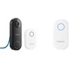 Reolink Bundle of 5MP Cablato Videocitofono PoE con Chime, Video Doorbell PoE Chime Plus, Funziona Doorbell a batteria, Plug & Play Facile