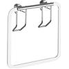 WENKO Portasalviette ad anello Premium acciaio inossidabile, Acciaio inossidabile, 17 x 17 x 4 cm, Lucido