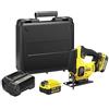 Stanley - FatMax STANLEY SFMCS600M2K-QW Sega da Strada V20 LI-Ion 18 V con 2 batterie 4 Ah, Caricatore e Valigetta