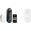 Reolink Bundle of 5MP Videocitofono Wi-Fi 2,4/5 GHz con Chime, Video Doorbell WiFi Chime Plus, Funziona Doorbell a batteria, Plug & Play Facile