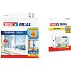 Tesa Moll Thermo Cover Window Pellicola Isolante per Finestre - Isolante Termico Trasparente per le Finestre & oll Universal Paraspifferi per Porte - Rotolo adesivo in schiuma