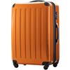 Hauptstadtkoffer ALEX Trolley Rigido Espandibile 75 cm (119 L) con Lucchetto TSA, Valigia da Viaggio Robusta con 4 Ruote Doppie, Arancia