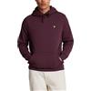 Lyle & Scott Uomo Maglione con Cappuccio Borgogna M