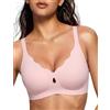 Bresdk Reggiseno Senza Ferretto Reggiseno Traspirante Donna Comodo Gel | Reggiseno senza ferretto e reggiseno traspirante, zone ventilate e supporto in gel per uso quotidiano, push up