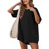 Sukiglam Jumpsuit Donna Elegante Manica Corta Allentata Tutina Reversibile Tuta Intera Casual Salopette Estiva Corta Spiaggia Jumpsuits con Tasche Vacanza Outfits