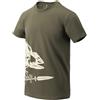 Helikon-Tex T-Shirt da Uomo con Scheletro, Verde Oliva