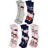 United Labels Calzini Hello Kitty per donne - Calzini da sneaker per donne 38-43 (confezione da 5)