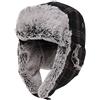 Comhats Berretto invernale da aviatore, unisex, con pelliccia sintetica