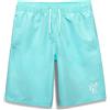 MEILONGER Costume da bagno per ragazzi ad asciugatura rapida, costume da bagno da spiaggia, taglie 6-7, 8, 10-12, 14-16, Azzurro, 14-16 anni