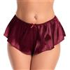Satini Culotte Francese Raso Svasata, Rosso Vino, L