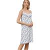 SNELLY Camicia da Notte Donna 100% Cotone Primaverile Estiva Maglia da Notte Lunga con Bottoni (Collo a Serafino o Aperta), Fantasia a Scelta Elegante, Taglia 44 46 48 50 52 54 56 58 60 (Taglie Forti)
