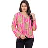 scorpionbliss Giacca trapuntata indiana in cotone fatto a mano da donna, reversibile, stile boho, patchwork, giacca corta con stampa vintage a blocchi di mano, leggera per festival, rosa, 74