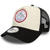 New Era Trucker cap A-Frame - Cappello Estivo in Rete con Logo Applicato sul Davanti - Cappello Snapback alla Moda per Uomo e Donna - Regolabile - Vari Colori