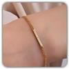 Handmade Su misura mini nome barra bracciale, argento inciso ciondolo con catena Figaro per mamma Natale Festa della Mamma