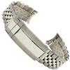 ROUHO 19mm Argento Ricambio Bracciale Orologio Acciaio Inossidabile Chiusura Deployante Cinturino Orologio Compatibile con Seiko Sxns80 Snxs79 Snxs79k Snxs77k Snxs73