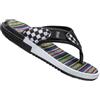 Gyios Infradito Uomo Uomini 5cm A Righe Spesse Tessuto Eva Flip Flops, Traspirante Leggero Anti-scivolo Tanga Sandali Per Ins Stile Spiaggia All'aperto-black-42